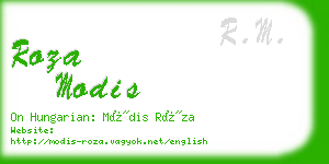 roza modis business card